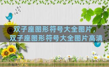 双子座图形符号大全图片，双子座图形符号大全图片高清