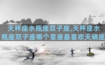 天秤座水瓶座双子座,天秤座水瓶座双子座哪个星座最喜欢天蝎座