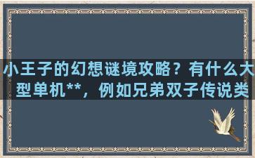 小王子的幻想谜境攻略？有什么大型单机**，例如兄弟双子传说类型的**，很想玩
