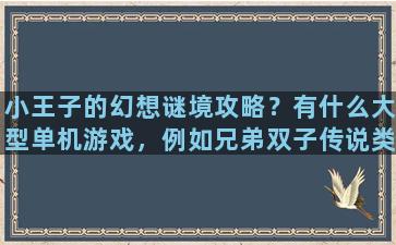 小王子的幻想谜境攻略？有什么大型单机游戏，例如兄弟双子传说类型的游戏，很想玩