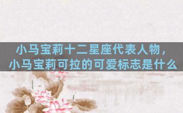 小马宝莉十二星座代表人物，小马宝莉可拉的可爱标志是什么