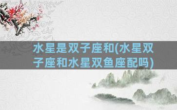 水星是双子座和(水星双子座和水星双鱼座配吗)