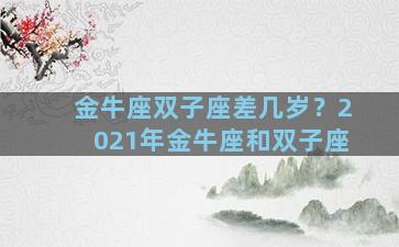 金牛座双子座差几岁？2021年金牛座和双子座